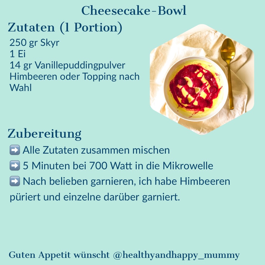 Cheesecake Bowl Rezept