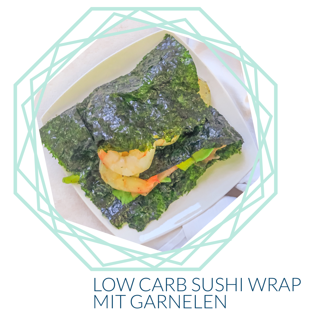 Low Carb Sushi Wrap mit Garnelen