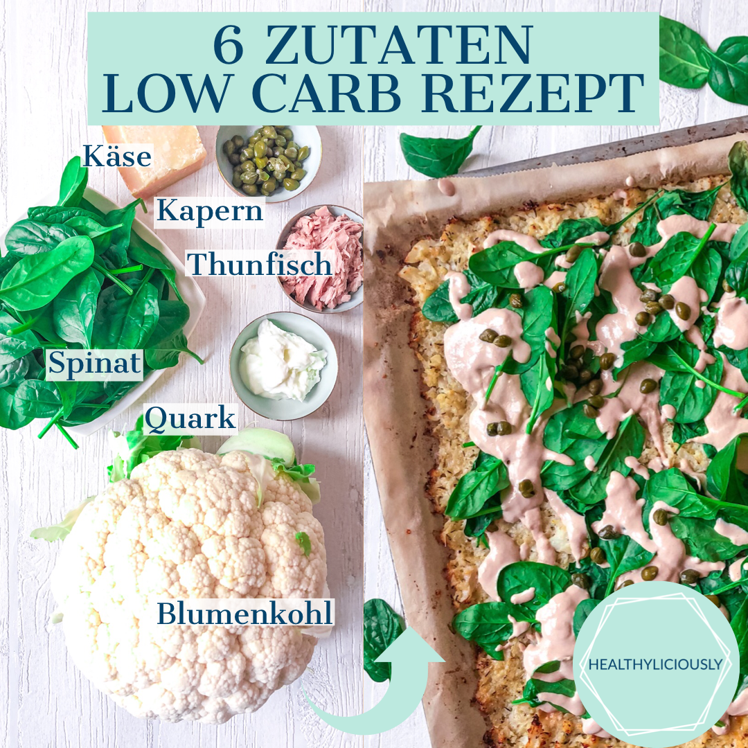 Blumenkohl Pizza low Carb