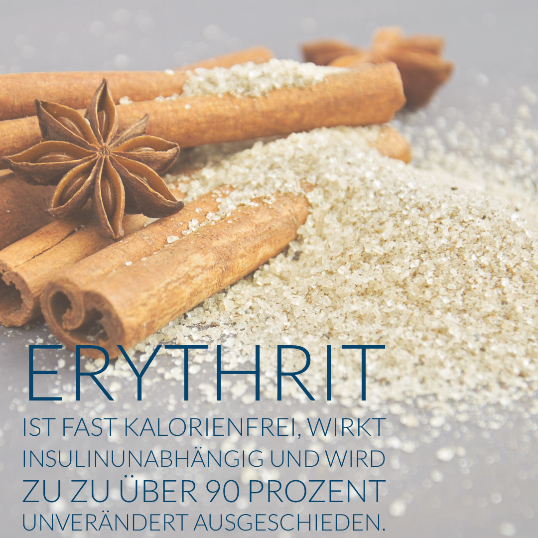 Erythrit der gesunde Zuckerersatz