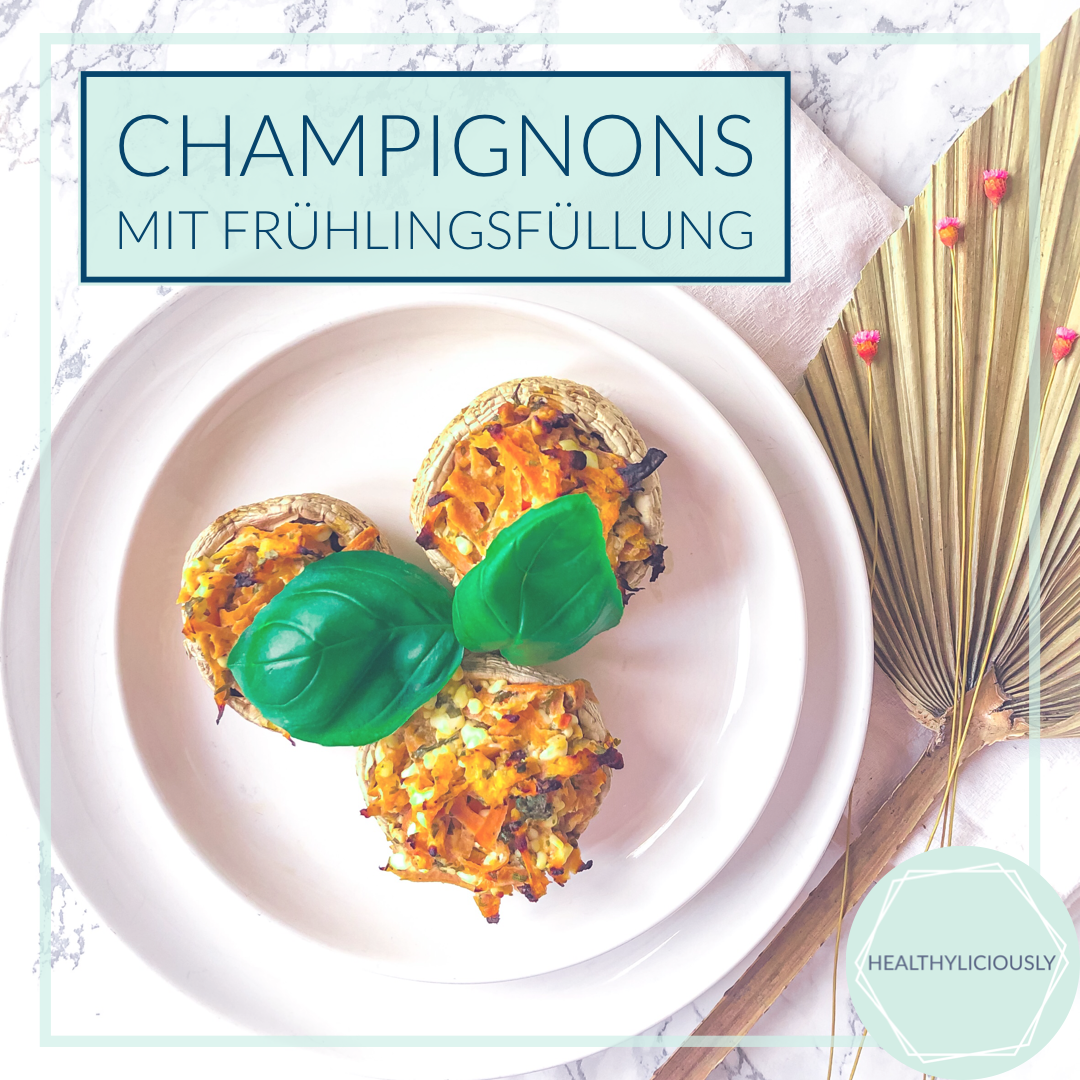 Champignons mit frühlingshafter Füllung