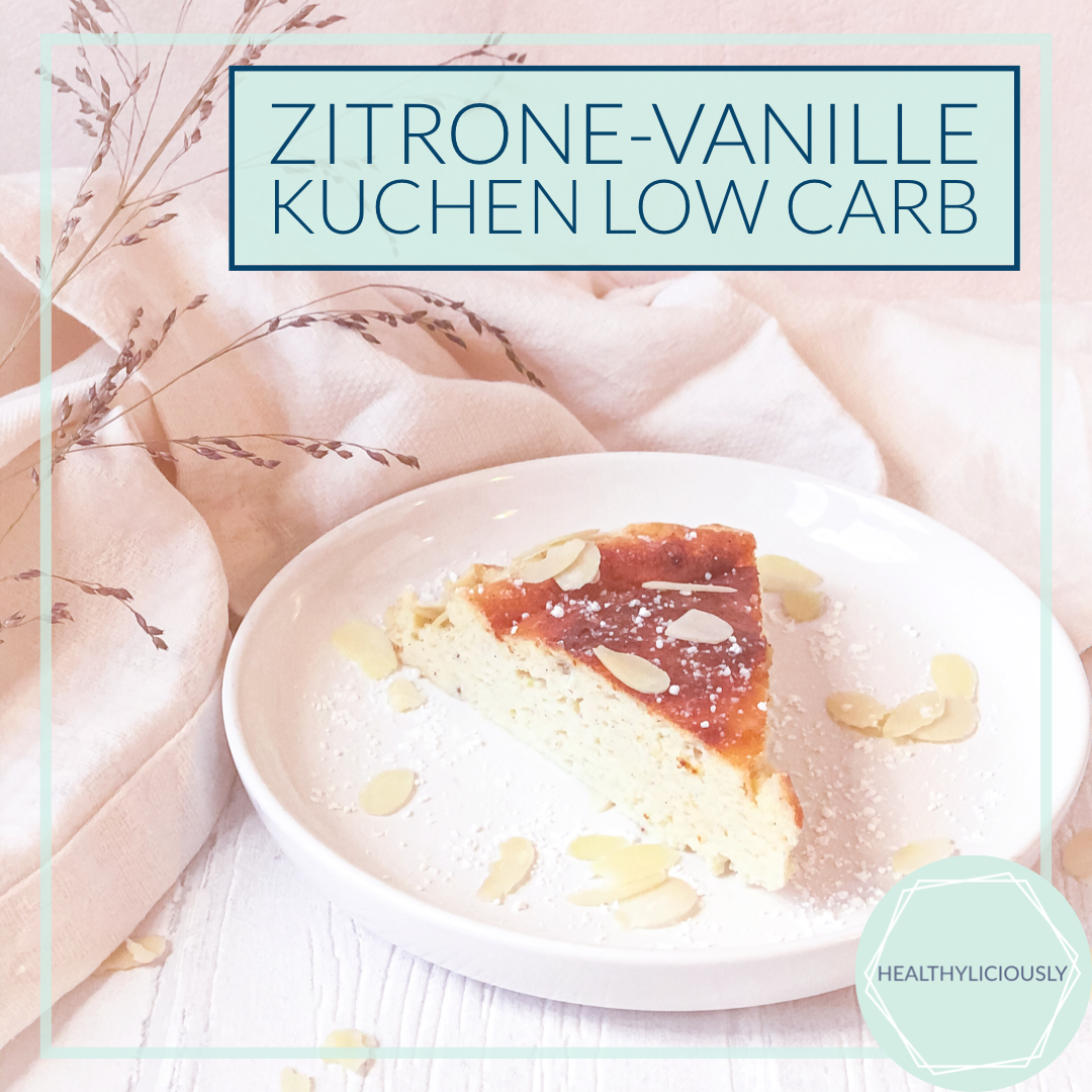 Zitrone-Vanille Kuchen low Carb