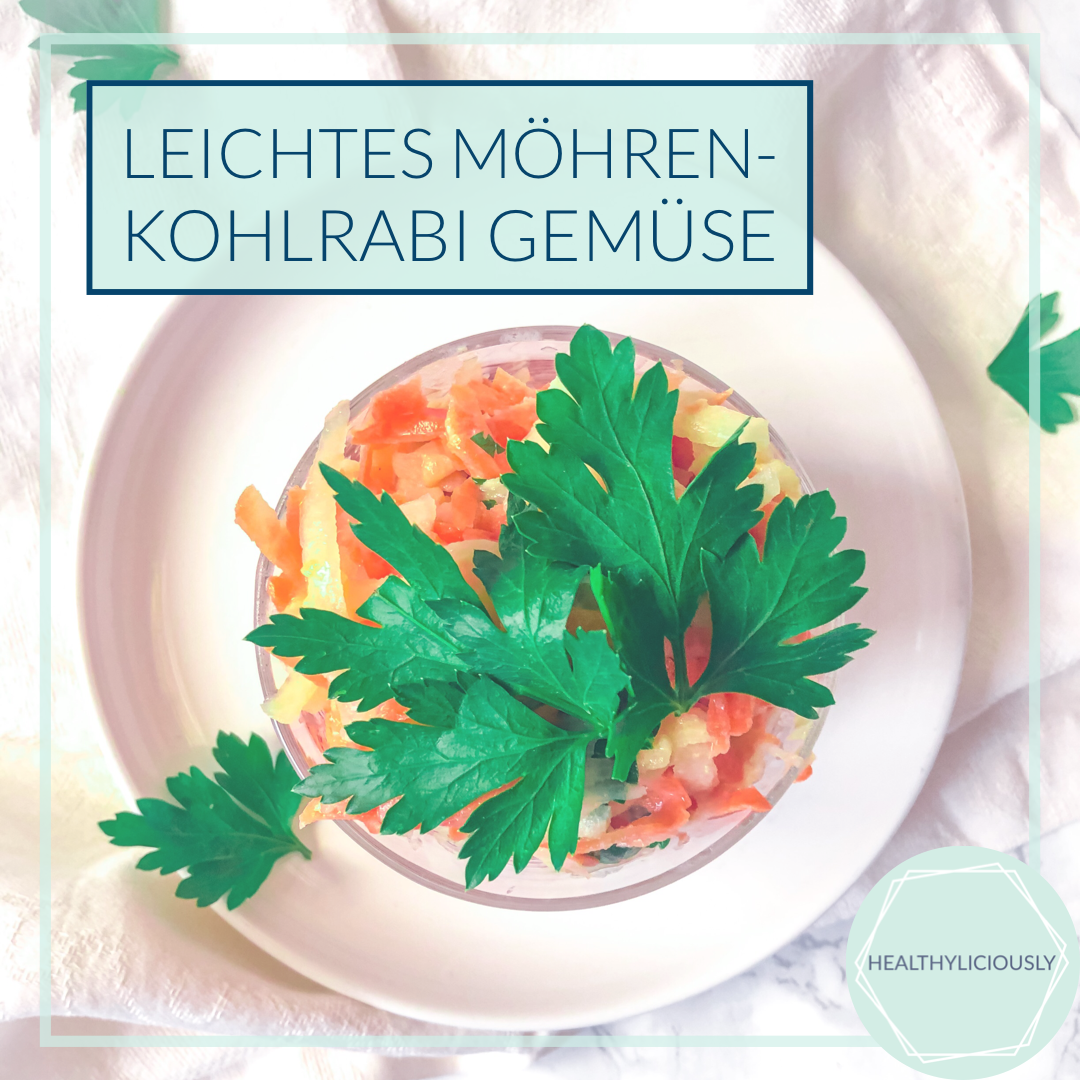 Leichtes Möhren-Kohlrabi Gemüse