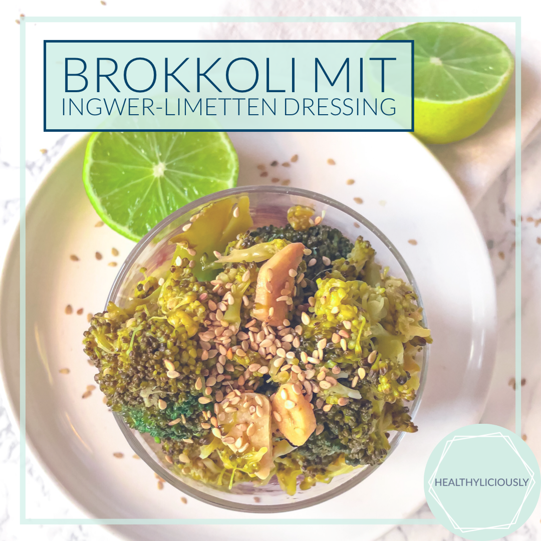 Brokkoli mit Ingwer-Limetten Dressing