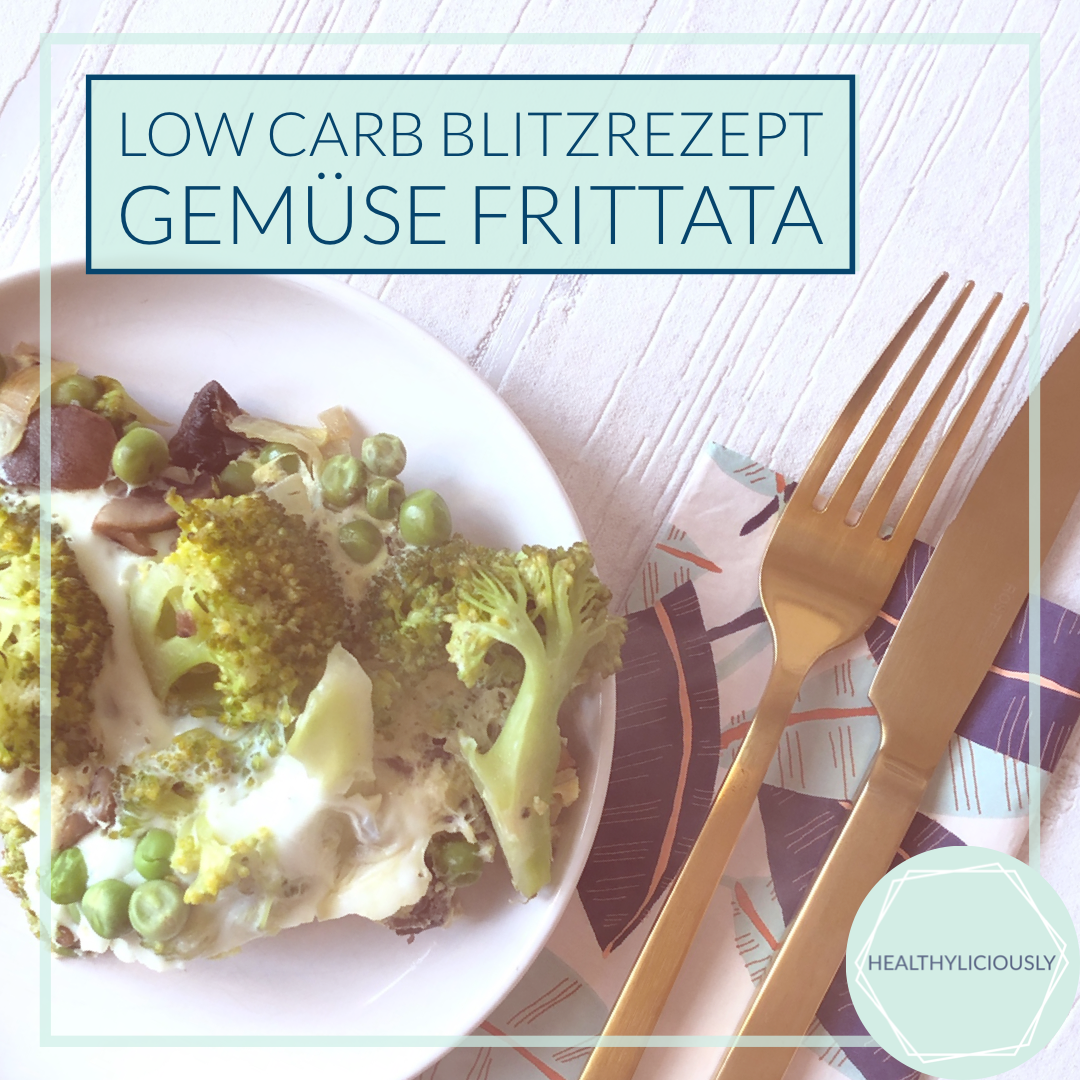 Low Carb Blitzrezept: Gemüse Frittata