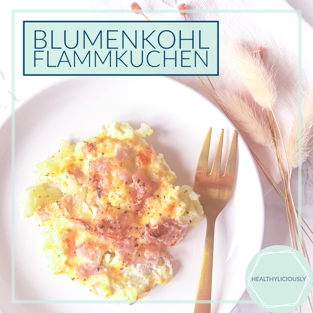 Blumenkohl Flammkuchen low Carb