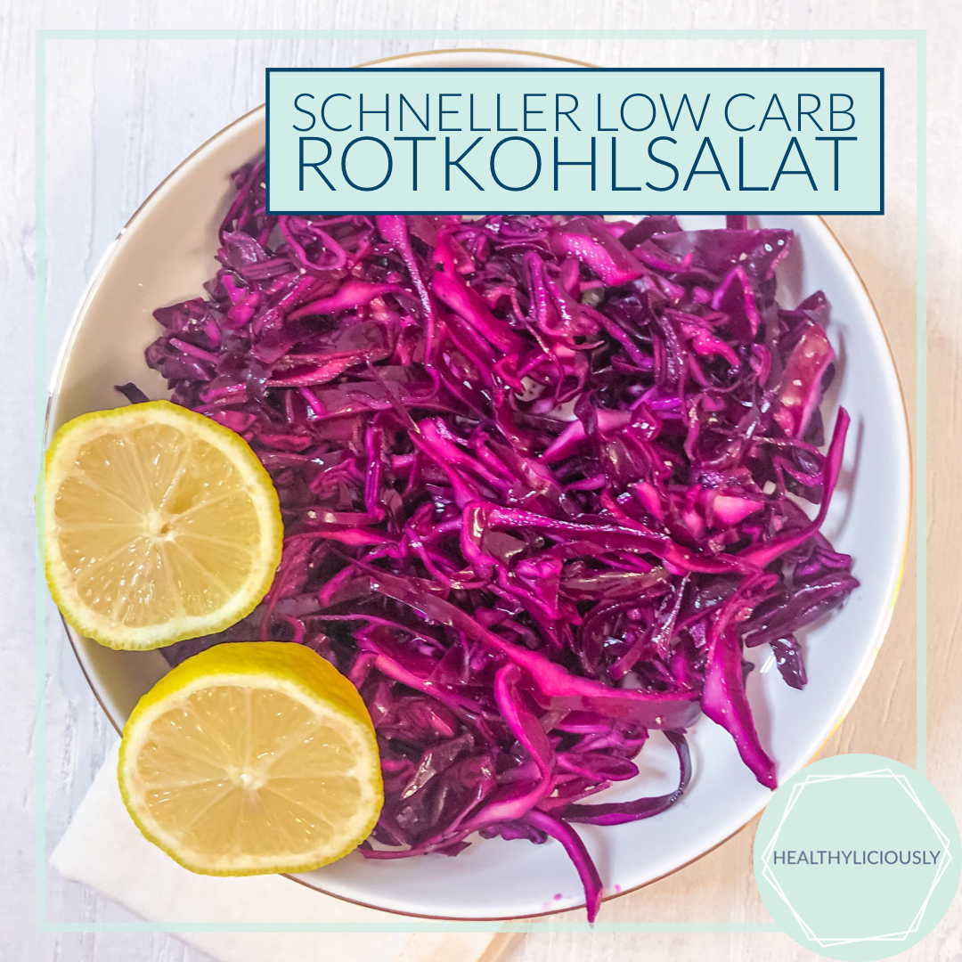 Schneller low Carb Rotkohlsalat