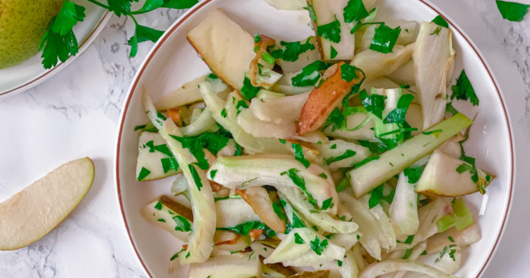 Easy peasy Birne Fenchel Salat