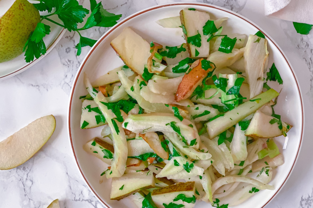 Easy peasy Birne Fenchel Salat