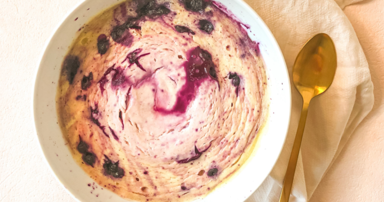 Blueberry Lemon Swirl Cheesecake Bowl