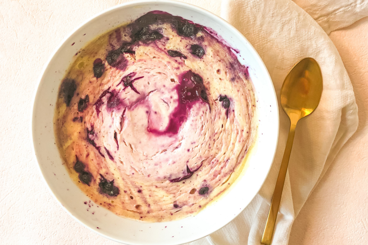 Blueberry Lemon Swirl Cheesecake Bowl