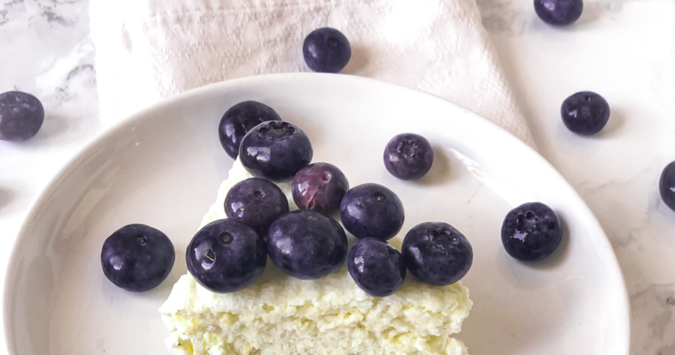 Low Carb Keto no bake Blueberry Cheesecake