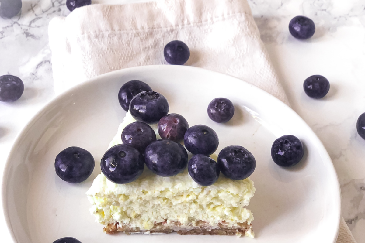 Low Carb Keto no bake Blueberry Cheesecake